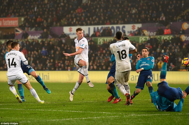Vòng 25 giải Ngoại Hạng Anh: Arsenal thua sốc Swansea trong ngày ra mắt Mkhitaryan - Ảnh 5.