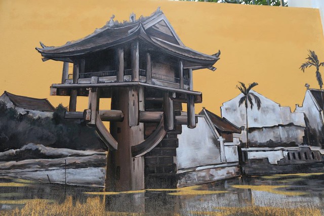 Tái hiện Hà Nội qua tranh bích họa quanh trường THPT Phan Đình Phùng - Ảnh 5.