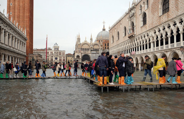 Chùm ảnh: Choáng Venice những ngày phố cũng như sông - Ảnh 2.