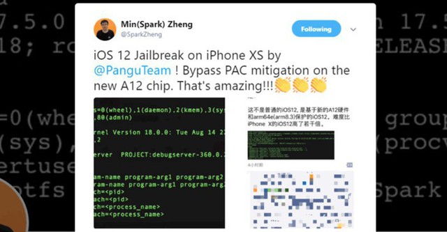 Chỉ sau 14 ngày, hacker Trung Quốc đã bẻ khóa thành công iOS 12 - Ảnh 1.
