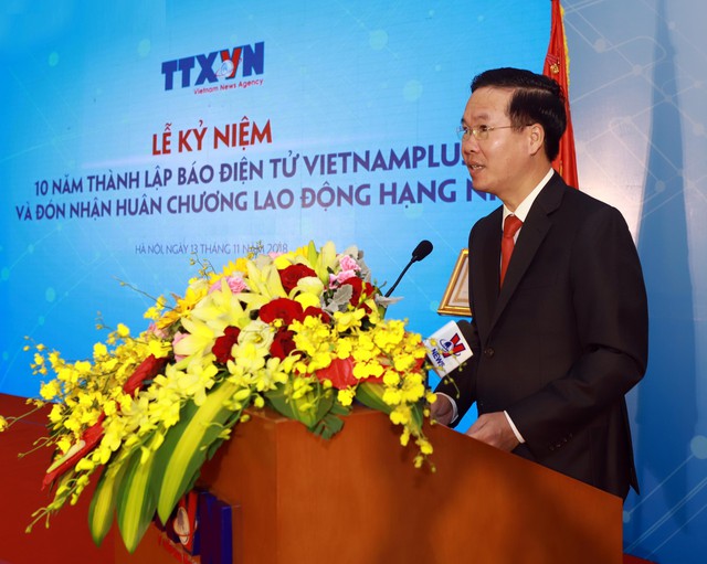 VietnamPlus kỷ niệm 10 năm thành lập và đón nhận Huân chương Lao động hạng Nhì - Ảnh 1.