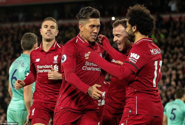 VIDEO Liverpool 5-1 Arsenal: Tam tấu Firmino - Salah - Mane thi nhau tỏa sáng - Ảnh 3.
