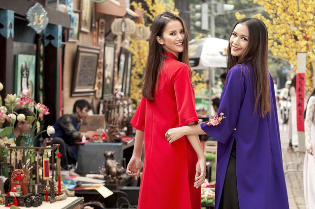 Bộ đôi quán quân Vietnams Next Top Model tươi tắn trong phong cách cô Ba Sài Gòn - Ảnh 13.