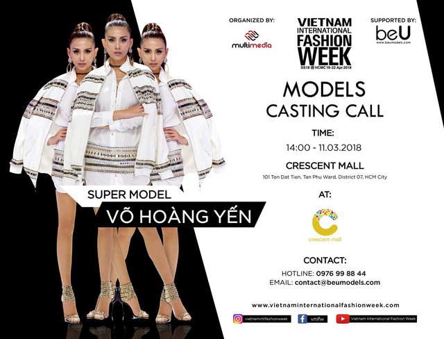 Siêu mẫu Võ Hoàng Yến chấm casting người mẫu cho Tuần lễ thời trang quốc tế Việt Nam Xuân - Hè 2018 - Ảnh 1.
