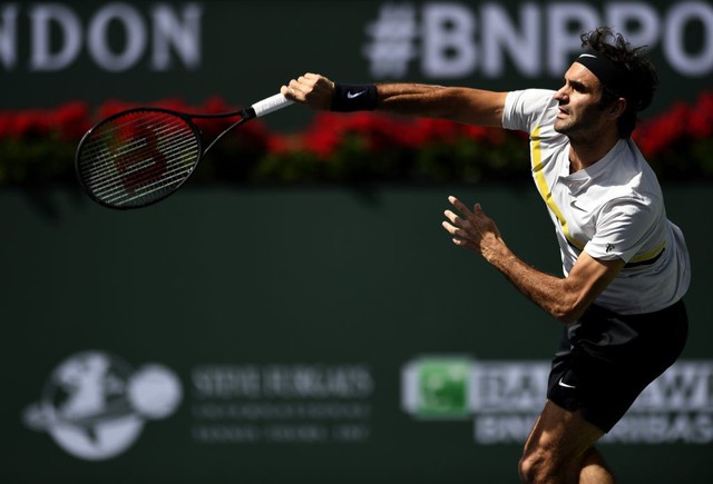 Indian Wells 2018: Roger Federer dễ dàng vượt qua Krajinovic và bước tiếp vào vòng 4 - Ảnh 2.