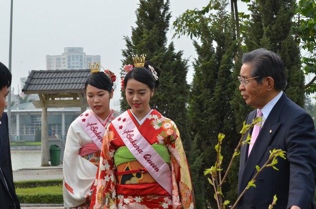 Hà Nội tổ chức lễ đón nhận 200 cây hoa anh đào từ Nhật Bản - Ảnh 2.