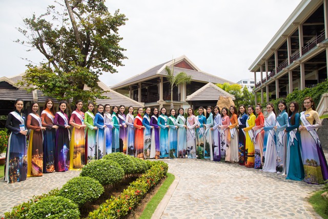 Vẻ đẹp của thí sinh Hoa hậu Biển Việt Nam toàn cầu 2018 bừng sáng ở những nơi họ đặt chân đến - Ảnh 6.