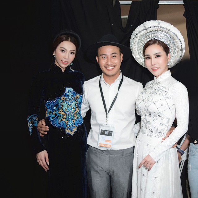 HH Hoàng Dung nổi bật với vị trí vedette trong đêm trình diễn áo dài của NTK Bảo Bảo - Ảnh 6.