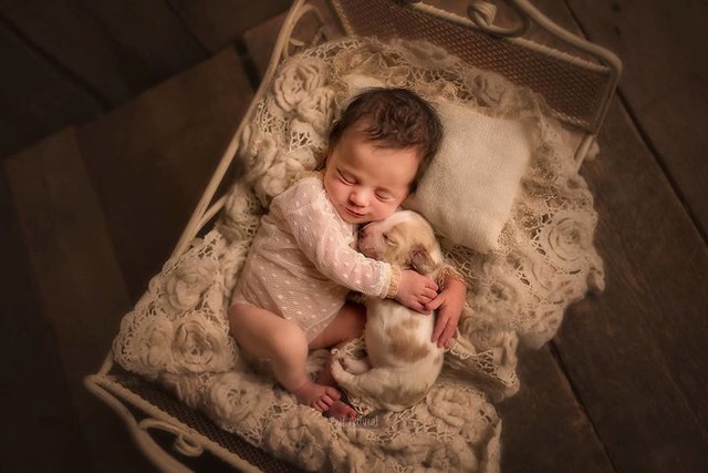 Mê mẩn bộ ảnh tuyệt đẹp chụp em bé với thú cưng - Ảnh 3.