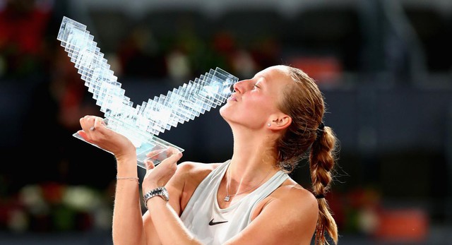 Thắng kịch tính Bertens, Kvitova lên ngôi tại giải quần vợt Madrid mở rộng 2018 - Ảnh 4.