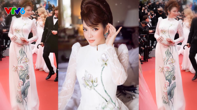 Thảm đỏ Cannes 2018 ấn tượng mạnh với chiếc áo dài Việt Nam của Lý Nhã Kỳ - Ảnh 4.