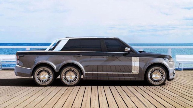 Tròn mắt với Range Rover độ siêu bán tải 6 bánh cho giới siêu giàu - Ảnh 3.