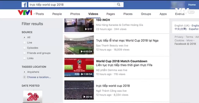 VTV chặn hàng trăm website và tài khoản mạng xã hội vi phạm bản quyền FIFA World Cup™ 2018 - Ảnh 1.