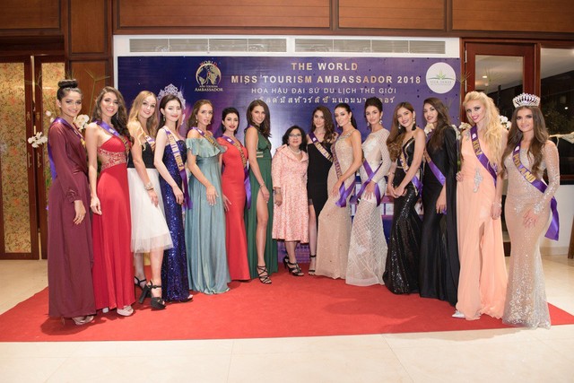 Phan Thị Mơ nổi bật bên dàn thí sinh Hoa hậu Đại sứ Du lịch thế giới 2018 - Ảnh 6.
