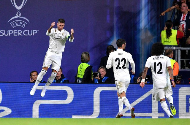 Real thua trận, Ramos vẫn được tâng lên mây vì... ăn mừng đẹp - Ảnh 1.