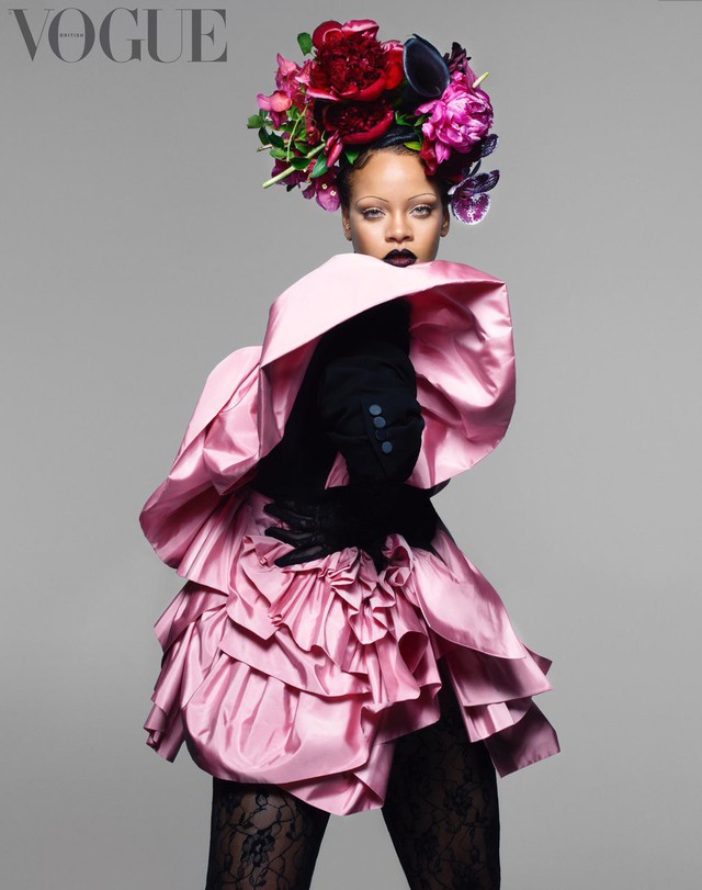 Rihanna đầy ấn tượng trên Vogue Anh - Ảnh 3.