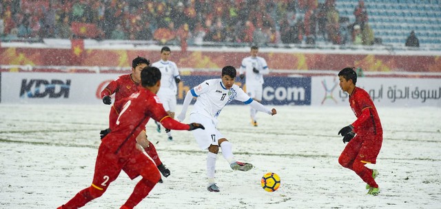 Trước trận U23 Việt Nam - U23 Uzbekistan, nhớ về chung kết U23 châu Á 2018 dưới trời tuyết Thường Châu - Ảnh 4.