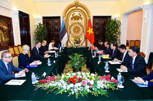 Phó Thủ tướng Phạm Bình Minh hội đàm với Bộ trưởng Bộ Ngoại giao Estonia - Ảnh 3.