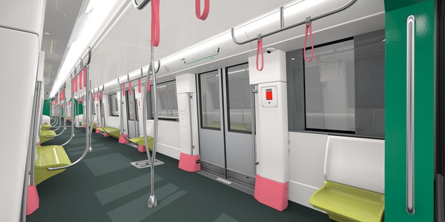 VIDEO: Đoàn tàu metro số 3 Nhổn – ga Hà Nội có thiết kế hiện đại, mang màu nông sản Việt - Ảnh 4.