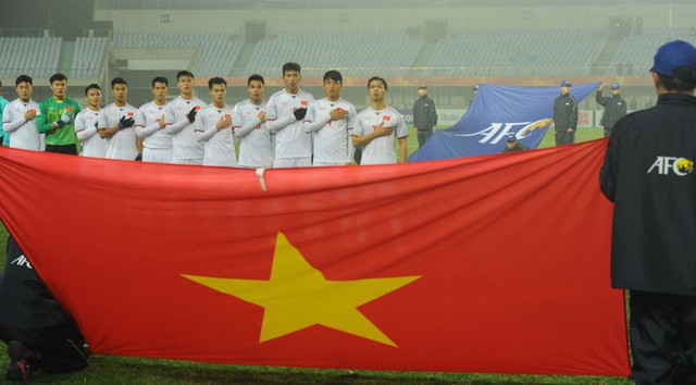 ẢNH: U23 Việt Nam lập kỳ tích lịch sử vào tứ kết U23 châu Á - Ảnh 1.