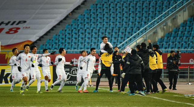 Ảnh: Nhìn lại những khoảnh khắc ấn tượng, tự hào trong chiến thắng lịch sử của U23 Việt Nam trước U23 Qatar - Ảnh 19.