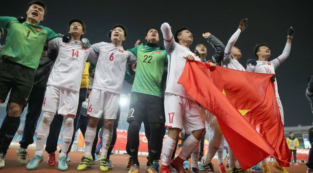Ảnh: Nhìn lại những khoảnh khắc ấn tượng, tự hào trong chiến thắng lịch sử của U23 Việt Nam trước U23 Qatar - Ảnh 21.