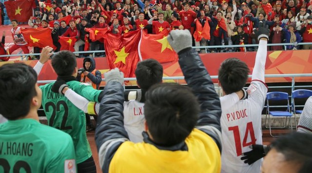 Ảnh: Nhìn lại những khoảnh khắc ấn tượng, tự hào trong chiến thắng lịch sử của U23 Việt Nam trước U23 Qatar - Ảnh 20.