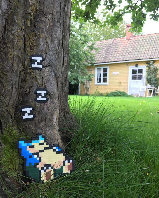 Vui nhộn với nghệ thuật đường phố pixel tại Thụy Điển - Ảnh 6.