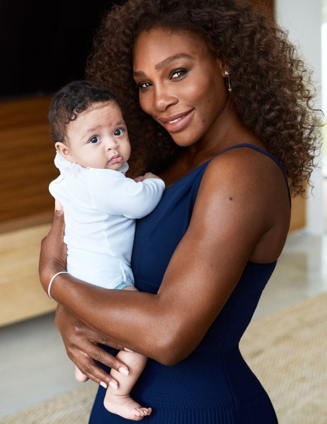 Serena Williams mang con gái lên Vogue - Ảnh 2.