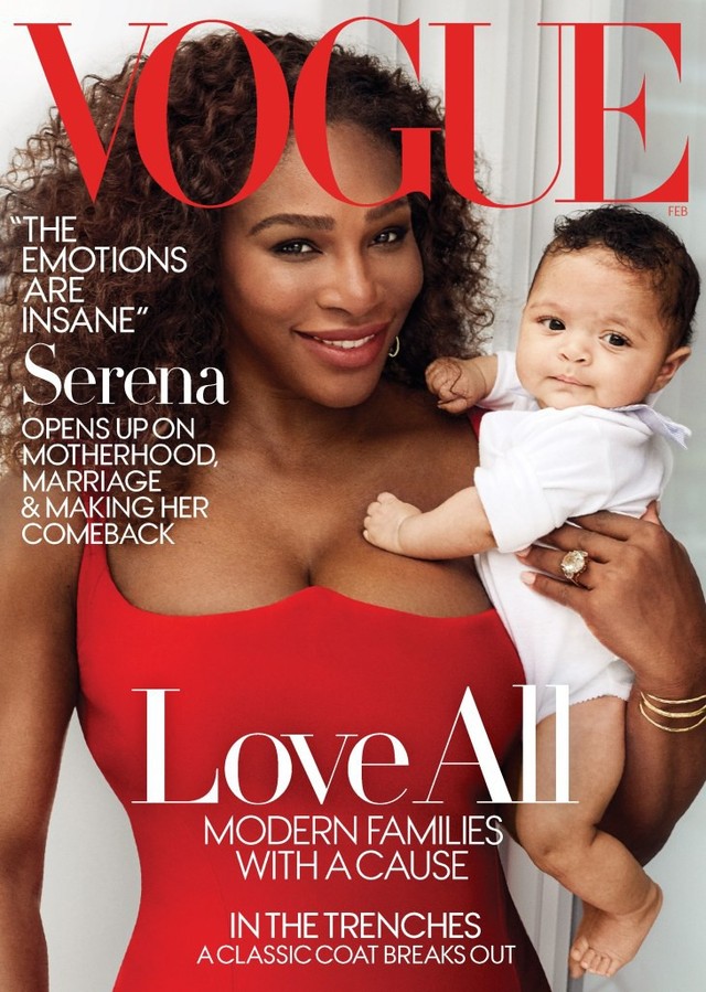 Serena Williams mang con gái lên Vogue - Ảnh 1.