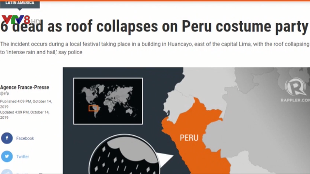 Sập nhà tại Ấn Độ và Peru, hàng chục người thương vong - Ảnh 1.