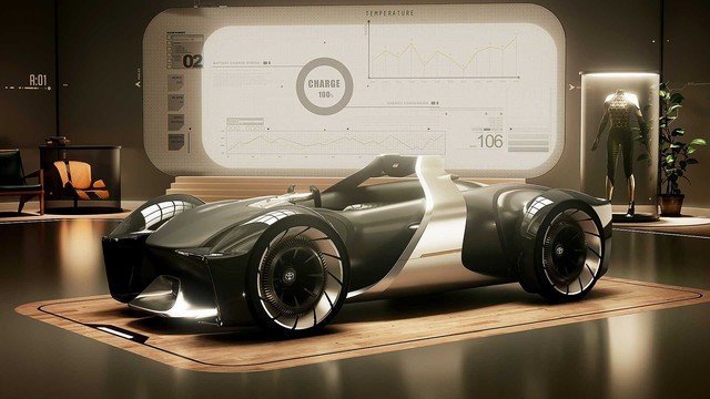 Chiêm ngưỡng Toyota E-Racer, mẫu xe đua thực tế ảo cực chất - Ảnh 1.