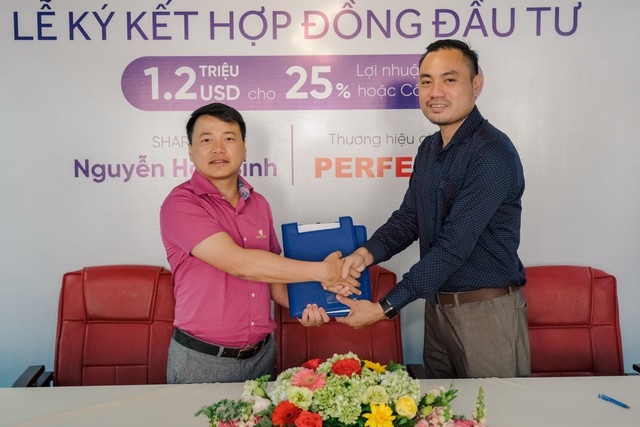 Sau chốt deal ở Shark Tank Việt Nam, Shark Bình ký kết hợp đồng rót vốn 1,2 triệu USD cho Perfect - Ảnh 1.