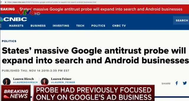 Mỹ mở rộng điều tra chống độc quyền đối với Google - Ảnh 1.
