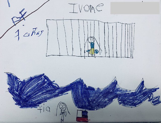 Những bức vẽ ám ảnh của trẻ em tị nạn ở biên giới nước Mỹ - Ảnh 4.