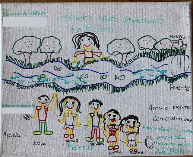 Những bức vẽ ám ảnh của trẻ em tị nạn ở biên giới nước Mỹ - Ảnh 6.