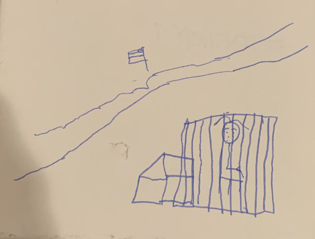 Những bức vẽ ám ảnh của trẻ em tị nạn ở biên giới nước Mỹ - Ảnh 2.