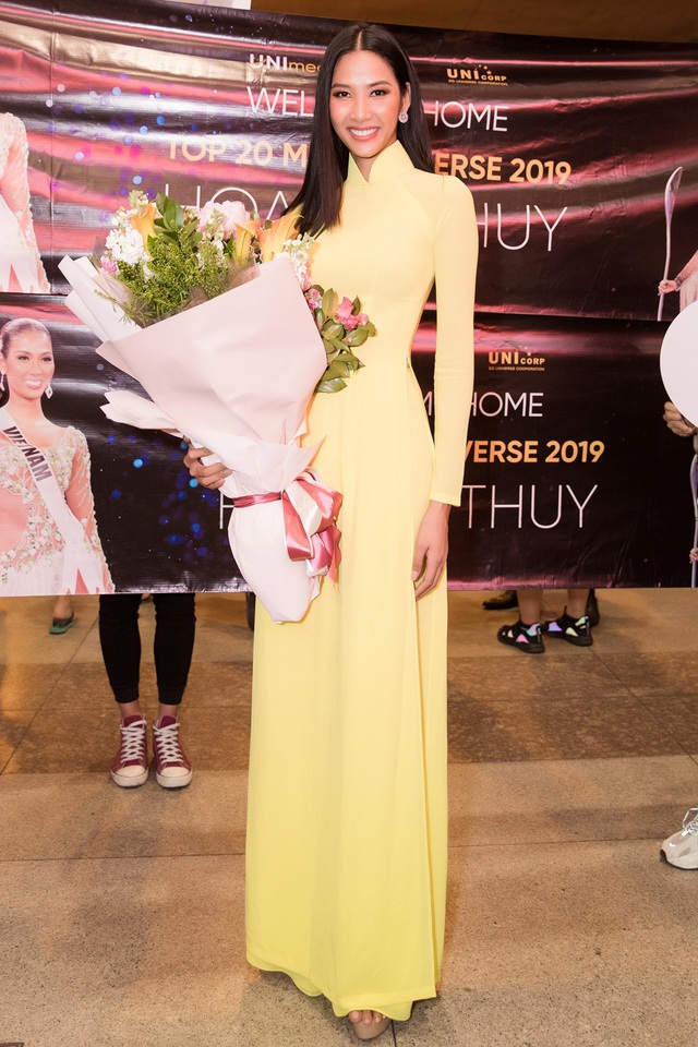 Hoàng Thùy diện áo dài trong ngày trở về sau khi lọt Top 20 Miss Universe 2019 - Ảnh 7.