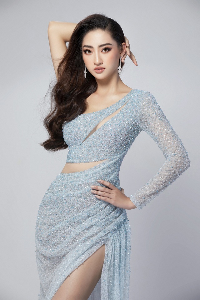 Hé lộ đầm dạ hội của Lương Thùy Linh trước giờ G chung kết Miss World 2019 - Ảnh 4.
