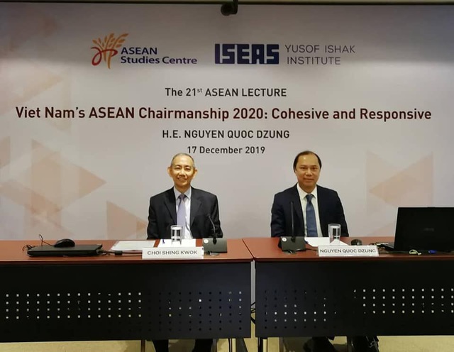 Chương trình diễn thuyết về ASEAN tại Viện Nghiên cứu Đông Nam (ISEAS)-Yusof Ishak, Singapore - Ảnh 1.