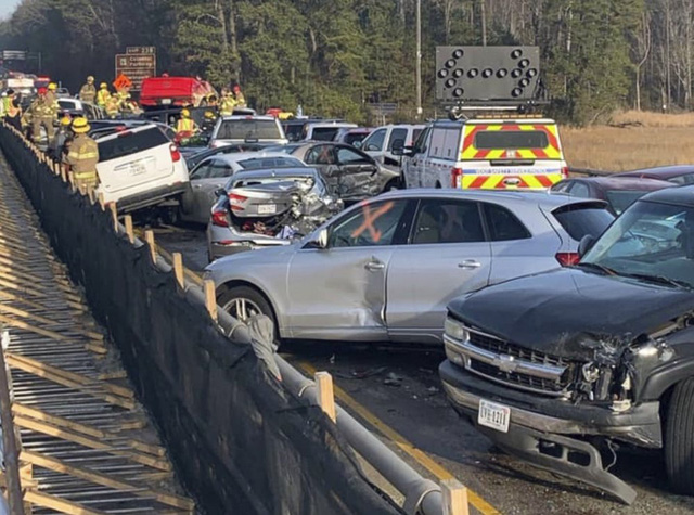 Tai nạn liên hoàn giữa 69 ô tô tại Virginia, Mỹ - Ảnh 4.