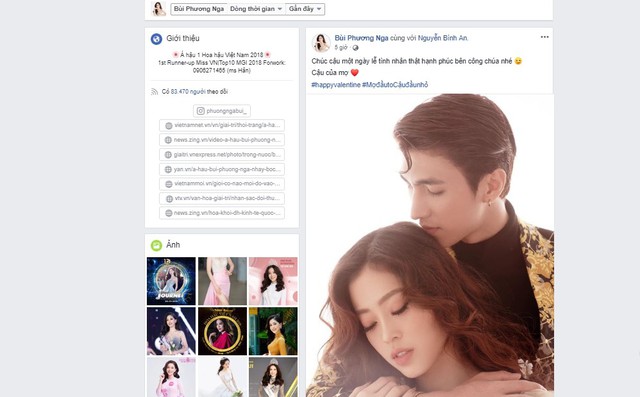 Ngày Valentine, Bình An được bạn gái Á hậu công khai trên Facebook nhưng lại thất tình thảm hại trên truyền hình - Ảnh 1.