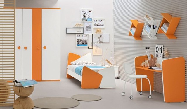 Trang trí phòng ngủ độc đáo cho trẻ bằng sự kết hợp màu sắc - Ảnh 1.