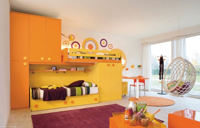 Trang trí phòng ngủ độc đáo cho trẻ bằng sự kết hợp màu sắc - Ảnh 7.