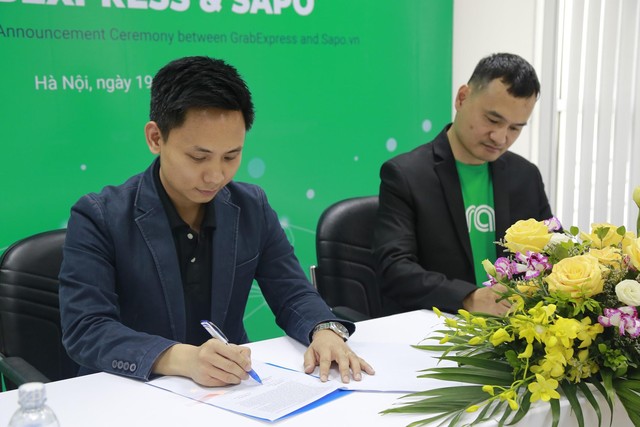 Sapo bắt tay tích hợp dịch vụ giao hàng nhanh GrabExpress - Ảnh 1.