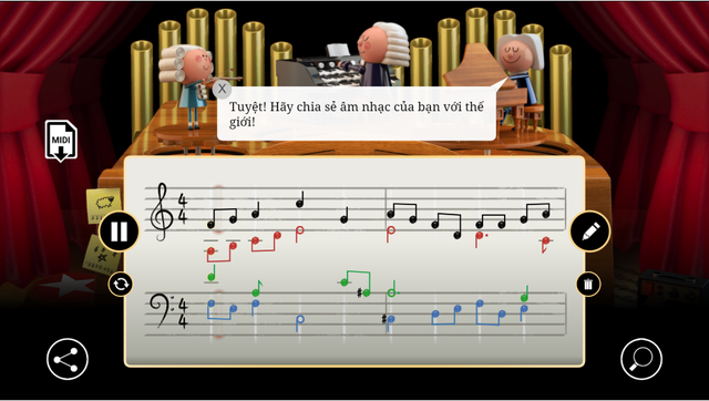Google tôn vinh nhà soạn nhạc thiên tài Sebastian Bach bằng doodle thú vị - Ảnh 2.