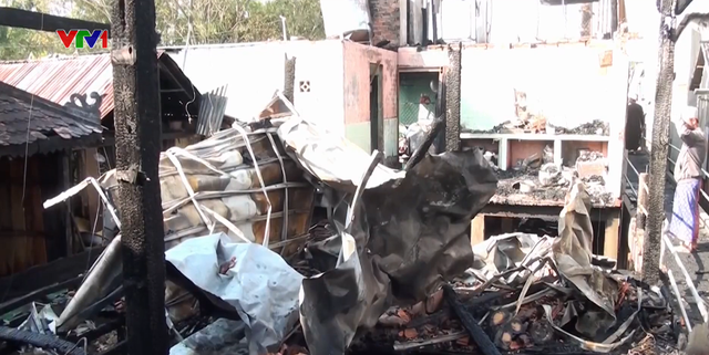 Hỏa hoạn gây thiệt hại 9 căn nhà ở An Giang - Ảnh 2.
