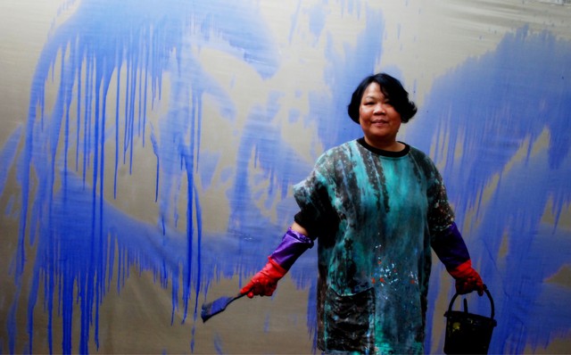 Nữ họa sĩ Thu Trần: Tôi vừa vẽ, vừa hát là chuyện thường xuyên - Ảnh 1.