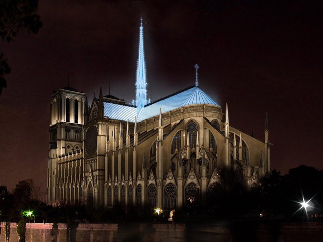 Chiêm ngưỡng 12 thiết kế đang được lựa chọn để tái thiết nhà thờ Đức Bà Paris - Ảnh 2.