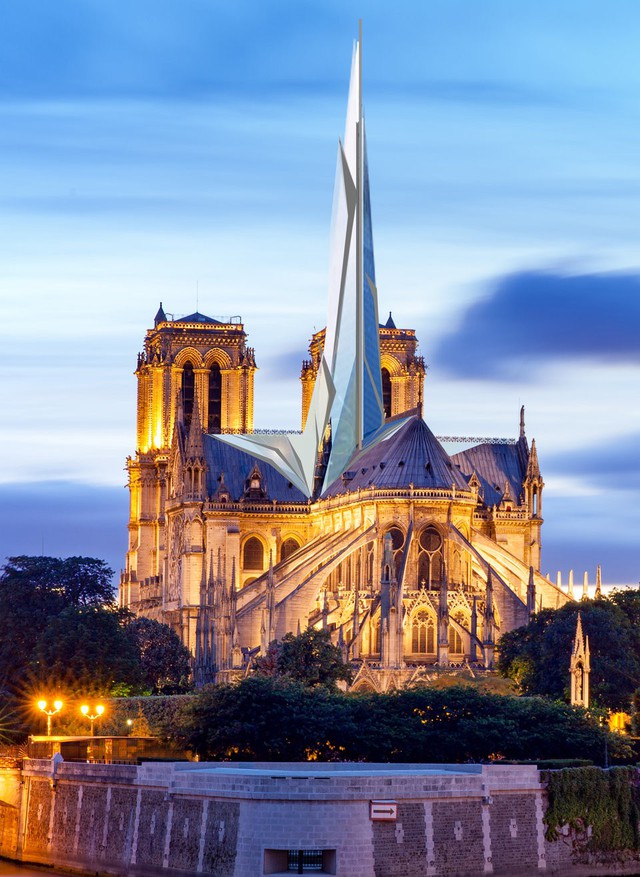 Chiêm ngưỡng 12 thiết kế đang được lựa chọn để tái thiết nhà thờ Đức Bà Paris - Ảnh 6.